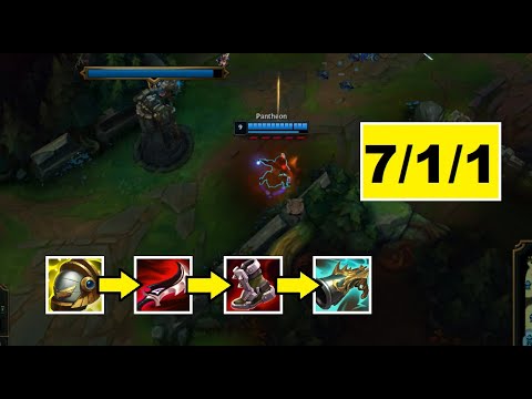 LoL: Pantheon support vs Senna. My first time ever playing Pantheon. S11 Patch 11.15.