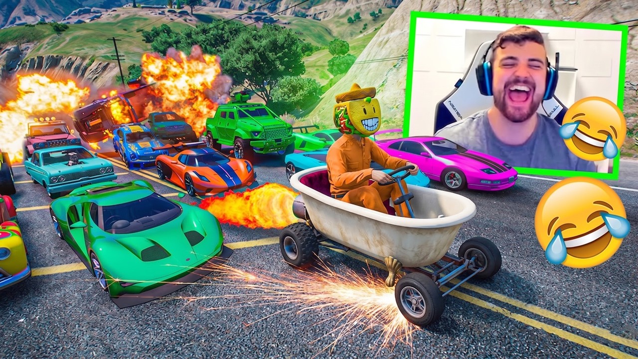 LA CARRERA CON MAS RISAS DE GTA 5 ONLINE
