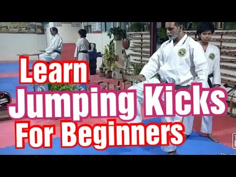 Jumping Front Kick and Jumping Round House Kick