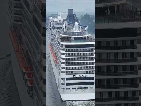Thumbnail for MSC PREZIOSA Santos navio cruzeiro o maior ship  @cruzeiros2025 cruise  #drone #google  #shorts