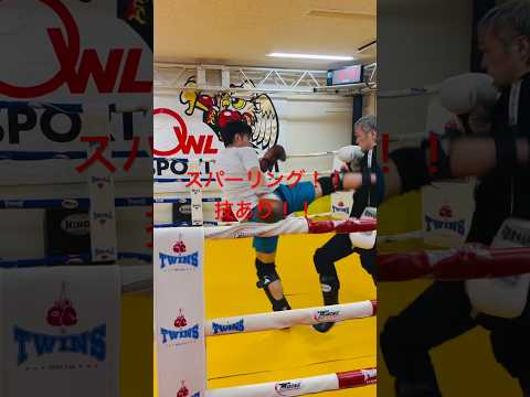 [キックボクシング　トレーニング　格闘技] スパーリング！！　技あり！！　#キックボクシング #トレーニング #格闘技