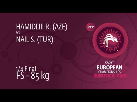 1/4 FS - 85 kg: S. NAIL (TUR) df. R. HAMIDLIII (AZE), 9-7