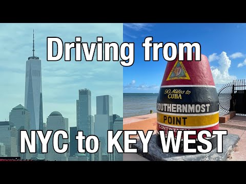 Driving From NYC to Key West Florida (Hyperlapse)
