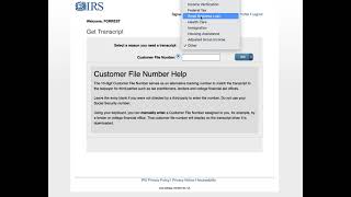 How to request your tax return transcript using your IRS online account