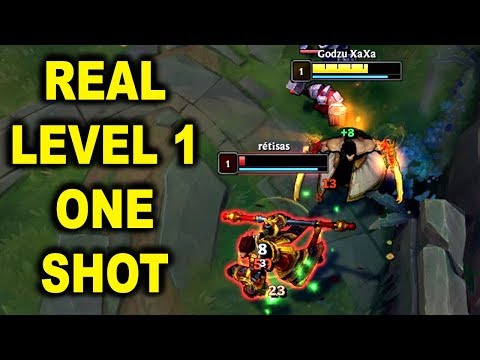 REAL LEVEL 1 ONESHOT - Udyr Insane Damage