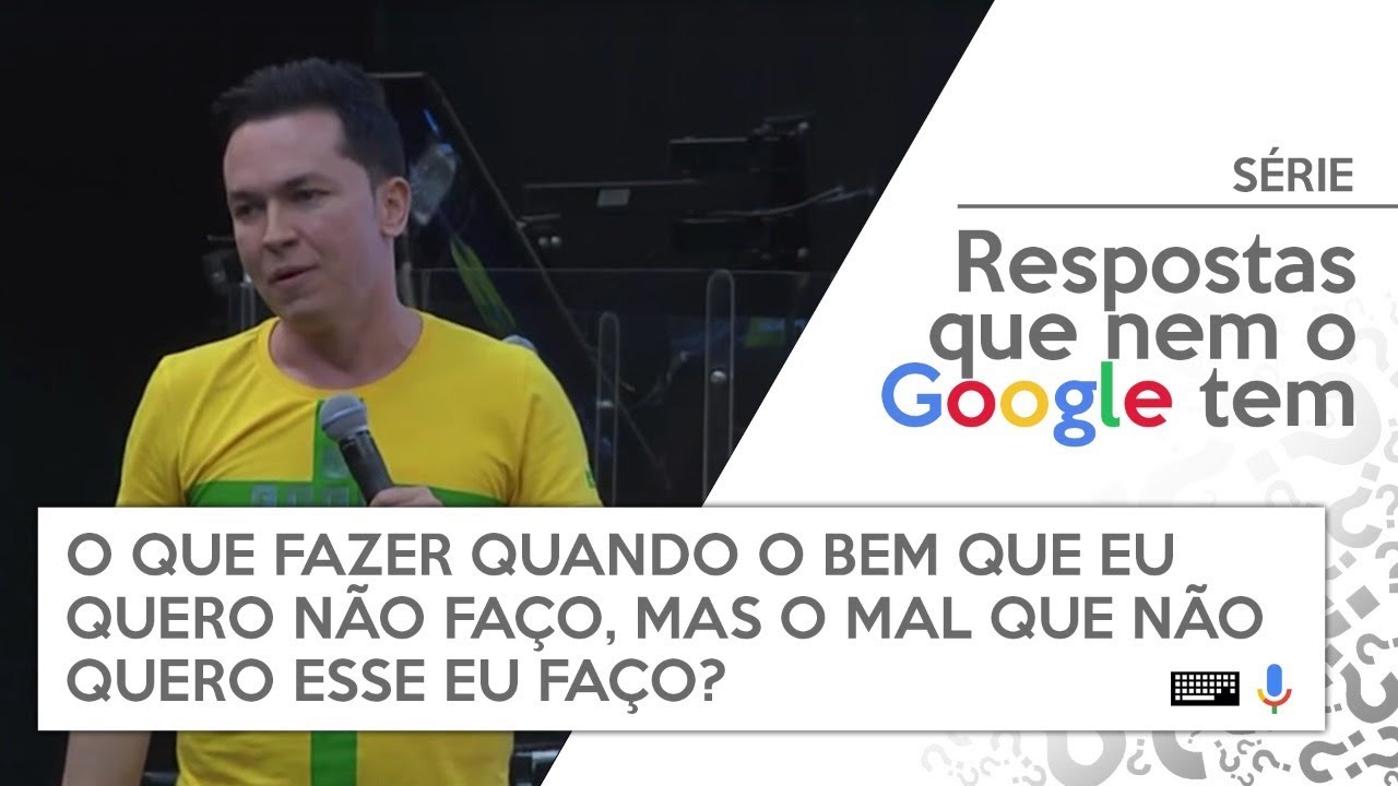 O que fazer quando o bem que eu quero eu não faço? | Série de mensagens | Pr. Lucinho | 09/06/2018