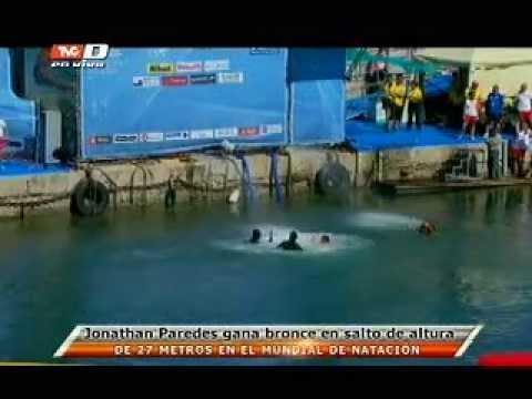 Jonathan Paredes gana medalla de bronce en clavados de altura