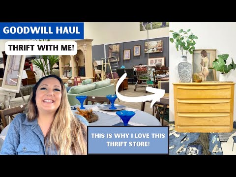 My Favorite Thrift Store! THRIFT WITH ME! Goodwill | Vintage Haul + Home Styling Thrifted Finds