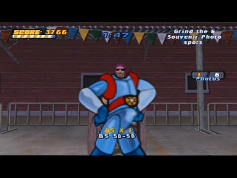 Let's Play Tony Hawk's Pro Skater 4 [PS2] Part 21- Souvenir Photo Spots