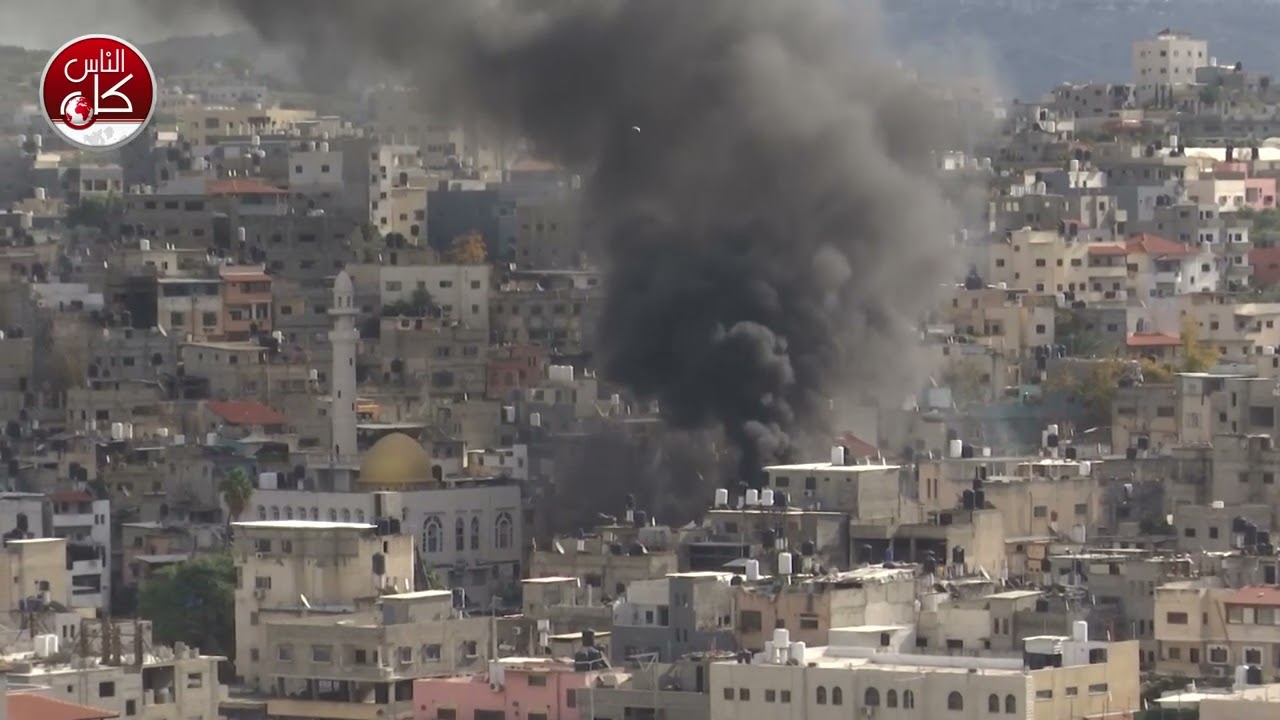 جانبا من العدوان  الذي استمر 40 ساعة على مدينة طولكرم ومخيميها