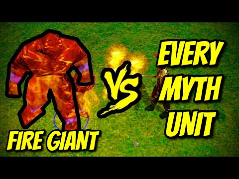 FIRE GIANT vs EVERY MYTH UNIT | Age of Mythology