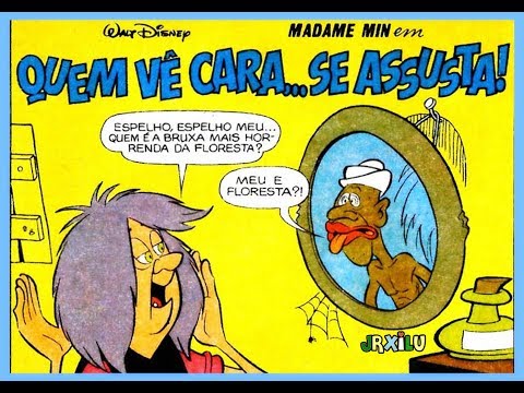 Madame Min - Quem vê cara... se assusta! - quadrinhos Disney