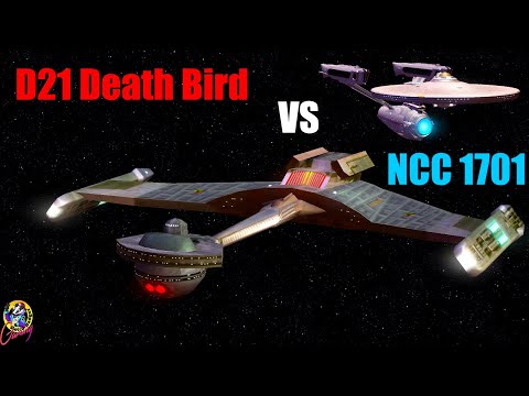 D21 Death Bird VS USS Enterprise A CLASSIC BATTLE - Both Ways - Star Trek Starship Battles