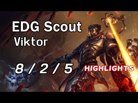 EDG Scout Viktor 8/2/5 VS Syndra | Highlights