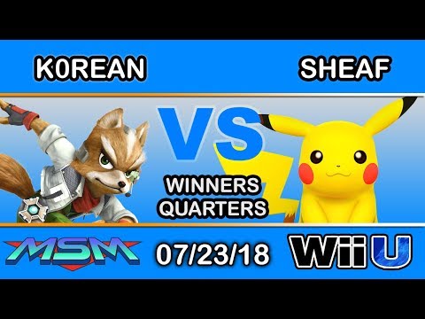 MSM 156 - Brult GSM | K0rean (Fox) Vs Sheaf (Pikachu) Winners Quarters - Smash 4