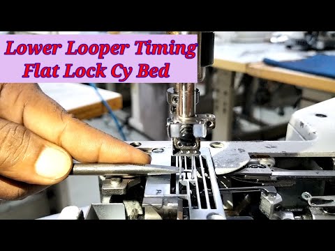 How to Set Cy Bed Flat Lock Looper Timing? / Looper Timing For Flat Lock