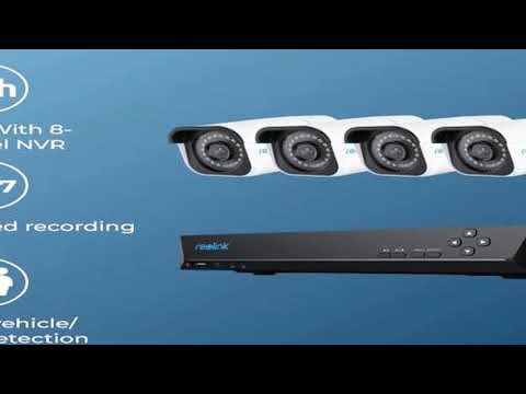 Reolink 4K Security Camera System 8MP 24/7 Recording PoE IP Cam CCTV Video Surveillance Camera NVR K