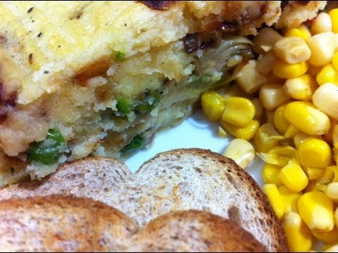 طريقة عمل بطاطس بيوريه بالخضار في الفرن  How to make Veggie Shepherd's Pie