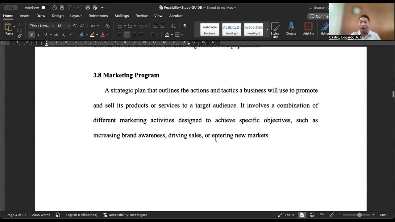 Feasibility Study Chapter 3 Market Study