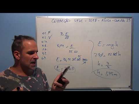 Correção UFSC 2018 Física Questão 25