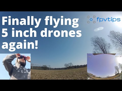 First 5 inch drone flight after the winter! A bit rusty and rambling