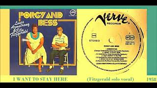 Ella Fitzgerald &amp; Louis Armstrong - I Want to Stay Here (I Love you Porgy) &#39;Vinyl&#39;