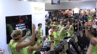 Luca Turrini runs 261.18 kms in 24 hours on a Technogym treadmill