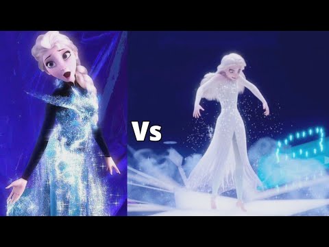 Let it go ❄️ Vs Show yourself ❄️Elsa dress transformation 💙