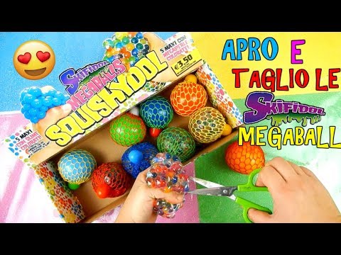 APRO E TAGLIO LE NUOVE SKIFIDOL MEGABALL! (CON MEGAPERLE E SLIME PROFUMATI)  Iolanda Sweets