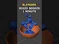 Rigid Bodies In 1 Minute Blender Quickly Blender 3d Blender3d Animation Tutorial