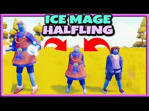 Freezing Grab! ICE MAGE HALFLING vs Every Faction 1v1 - TABS MODS Gameplay Unit Creator Update