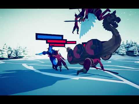 BOSS UNITS TEAM vs MEGA VIKING TEAM | Totally Accurate Battle Simulator | TABS