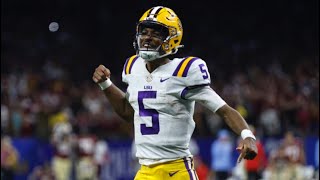 LSU QB Jayden Daniels 2022 Highlights