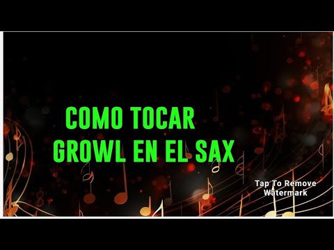 Cómo tocar growl o gruñido en en sax alto