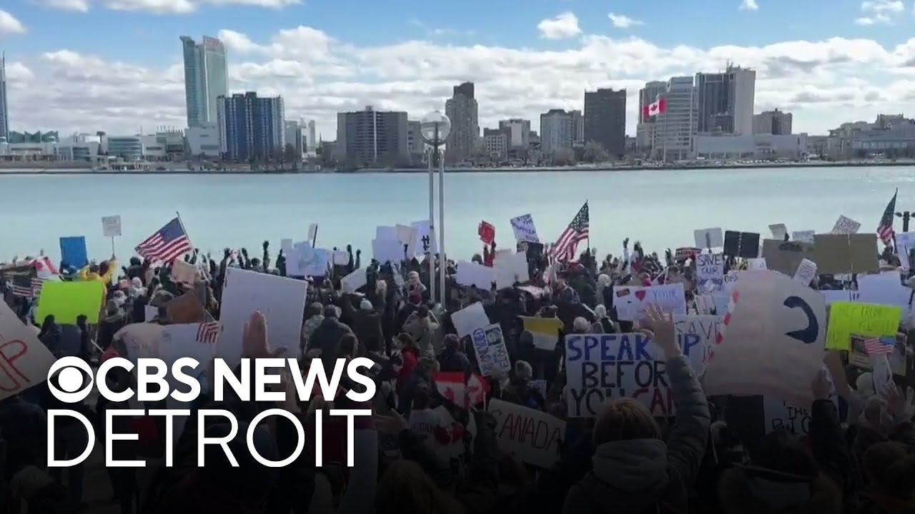 Cross-border rally in America and Canada held to protest Trump administration
