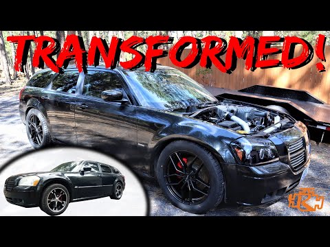 Twin Charged Magnum Gets New Wheels, Suspension and Lights! Poor Man's Hellcat Ep19