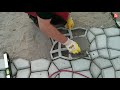 How to lay concrete pavers using a mold