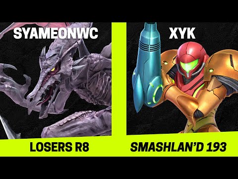 SmashLAN'd 193 Losers R8 - SyameonWC (Ridley) vs XYK (Samus) - SSBU Tournament