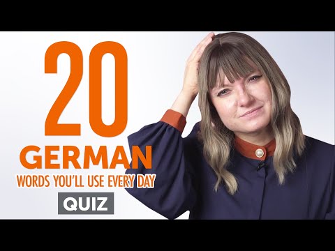 Quiz | 20 German Words You'll Use Every Day - Basic Vocabulary #42