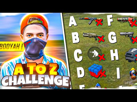 ''A TO Z CHALLENGE'' In Garena Free Fire || Free Fire