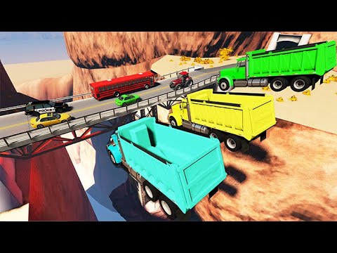 Beamng drive - High Speed Random Car Jumps #106 | BeamNG-Destruction