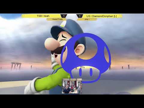 UCSB SRB 1 DiamondDonphan (Luigi/Fox) vs Isiah (Bayo/Peach/Robin) - Grand Finals - Smash Wii U