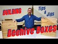 How to Build a Beehive with Box Joints and Recessed Handles.   