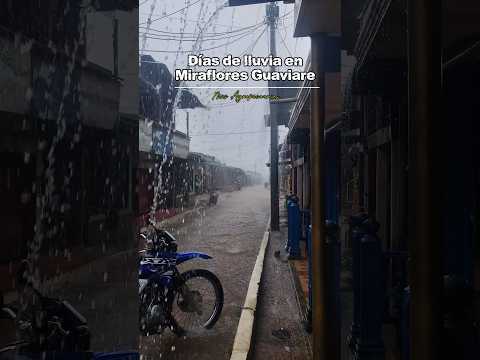 Un invierno marcado y en Miraflores Guaviare si que se siente 🌧️🌧️ #parati #amazonia #lluvias