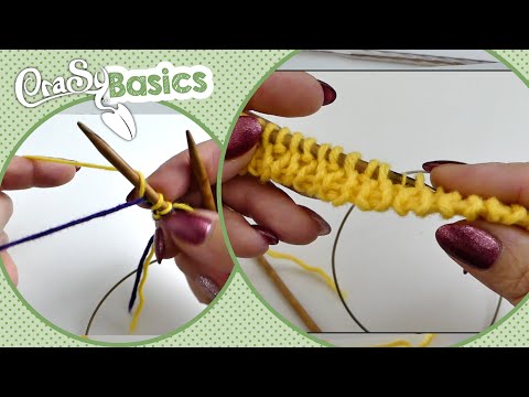 The Italian cast-on - EaSy with auxiliary thread - tubular cast on with leftovers