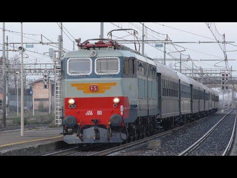 2019-12-08 La E 656.001 con il terzo treno per i mercatini di Natale a Trento