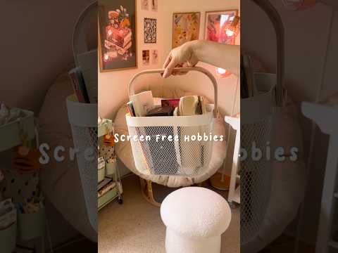 Screen-free hobbies 📵 #cozyhobbies #hobbyideas