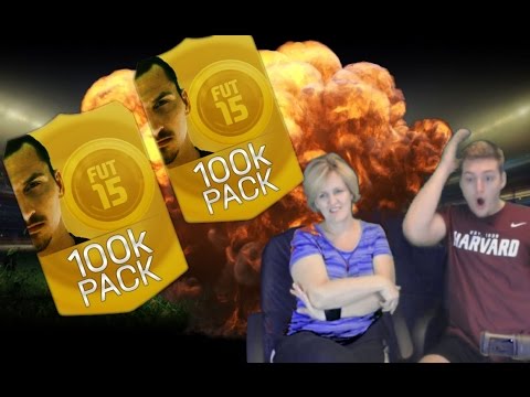 MY MOM IS BACK OPENING 100K PACKS!! 90+ RATED CRAZY TOTS PULL! FIFA 15 Ultimate Team Pack Opening