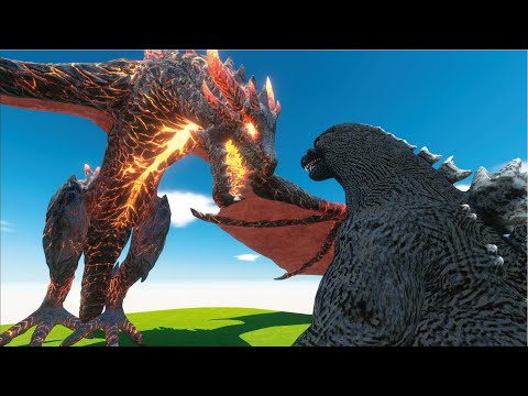MEGA LAVA DRAGON VS ALL MODS - ARBS MODS - Animal Revolt Battle Simulator