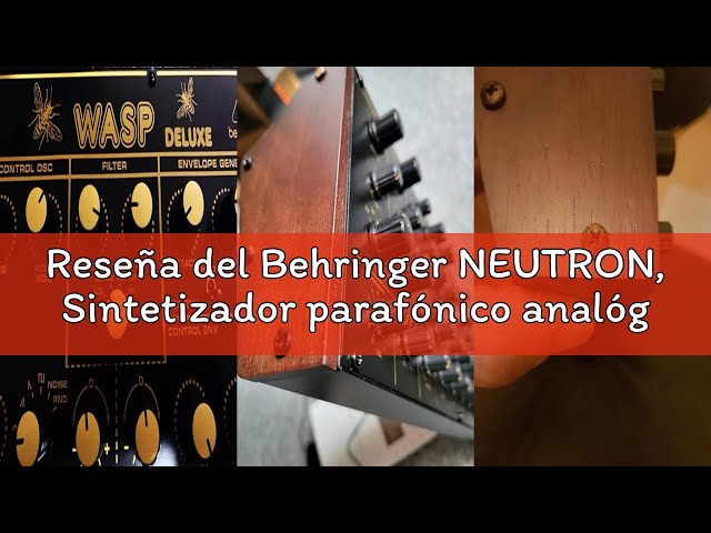 Vídeo relacionado con Behringer NEUTRON, Sintetizador parafónico analógico y semimodular, Rojo (Red)
